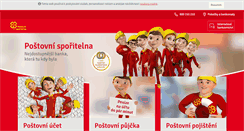 Desktop Screenshot of postovnisporitelna.cz